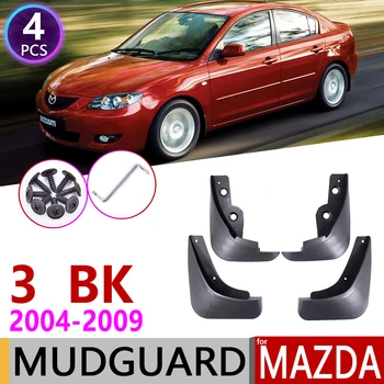 Bil Mudflap for Mazda 3 BK Sedan Sedan 2004~2009 Fender Mudder Vagt Klap Splash, Klapper, Skærme Tilbehør 2005 2006 2007 2008