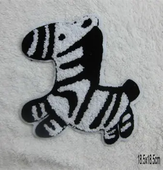 Engros bulk Masse Store størrelse Zebra sy stof patch DIY sy børnetøj 18.5x18.5cm