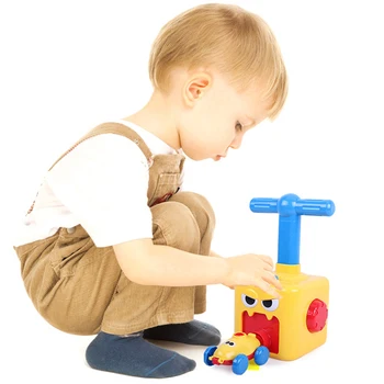 Hot Toy Uddannelse, Videnskab Magt Ballon Bil Montessori legetøj Eksperiment Toy Sjov Inerti Lanceringen Tårnet Biler Legetøj til Børn Gave