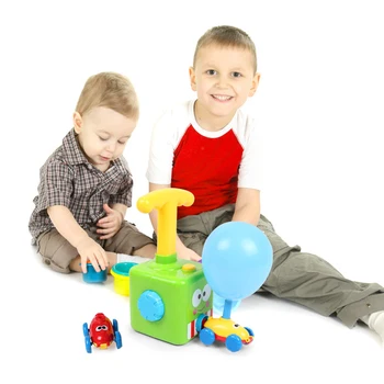 Hot Toy Uddannelse, Videnskab Magt Ballon Bil Montessori legetøj Eksperiment Toy Sjov Inerti Lanceringen Tårnet Biler Legetøj til Børn Gave
