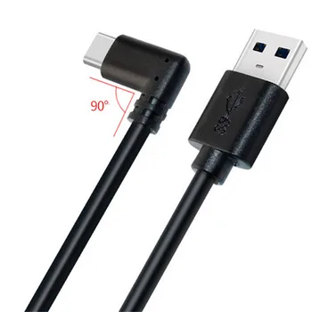 3m/4m/5m USB-3.2 Gen1 Type-C Data Kabel Linje Link til Oculus Quest 2 VR Headset 90 Graders Bøjning Streaming Kabel-Line