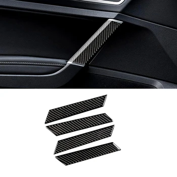 Til VW Golf 7 MK7 VII 2013 2016 2017 4stk Carbon Fiber Indre Vindue Dør Panel Trim Dække Strip