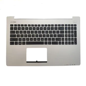 Laptop tastatur til ASUS V500CA s500ca-cj051h s500-la OS engelsk 0KNB0-6128US00 9Z.N9DSU.101 sort KB+horn sølv Håndfladestøtten Dække