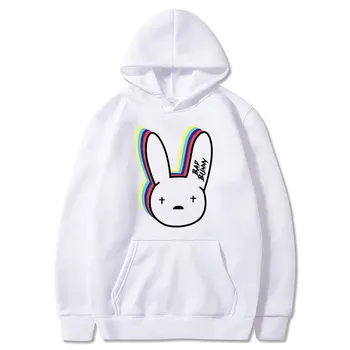 Dårlig Bunny Sjove Hættetrøjer koreansk Tøj Casual Pullover Harajuku Sweatshirt Mænd/kvinder Hooded Hoody Hip Hop Hoodie Sweatshirt Mandlige