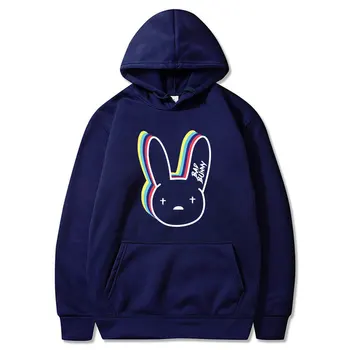 Dårlig Bunny Sjove Hættetrøjer koreansk Tøj Casual Pullover Harajuku Sweatshirt Mænd/kvinder Hooded Hoody Hip Hop Hoodie Sweatshirt Mandlige