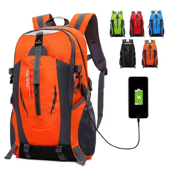 2021 Unisex Rygsæk USB-Opladning, Vandtæt Nylon Taske College skoletasker Til unge Pige Laptop Backpack Mochila Feminina
