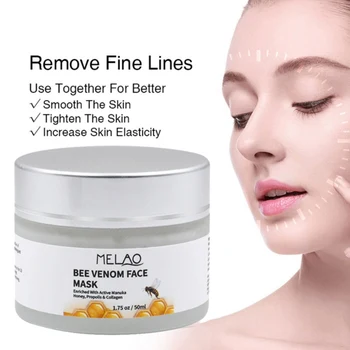 Bee Venom opstrammende Maske Hud Lift Facial Cream Manuka Honning Night Cream Anti Aging Rynker face Mask