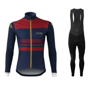 2020 langærmet Trøje Mænd Tynd sektion Tights shirts Le Col pro Team uniform road Cykel tøj tilpasset mtb cykling kit ciclismo