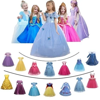 Piger Jul Børn Cosplay Kjole op Prinsessen Halloween, Karneval Rolle-spil Kostume fantasia infantil para menina