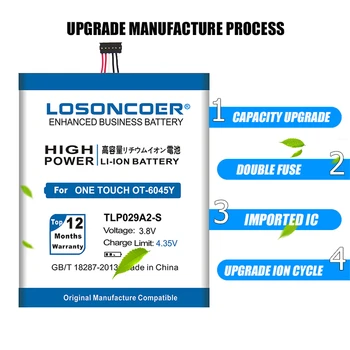 LOSONCOER 4600mAh TLP029A2-S TLp029A2 Til Alcatel One Touch Idol 3 Batteri I806 TLp029AJ Pop 3 5.5