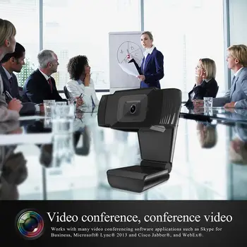 HD 1080P Web-Kamera, Webcam USB 3.0-Auto Fokus videoopkald med Mikrofon til Computeren, PC, Bærbar til Videokonferencer Netmeeting