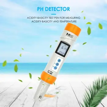 HM PH-200 Digitalt LCD-Display Vandtæt Temperatur PH-Meter PH-Detektor Hydroponiske Bærbare PPM Vand Kvalitet Detektor