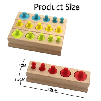 Baby Legetøj montessori materialer, pædagogiske Træ Legetøj Tidlige barndom børnehave pædagogisk Matematik Toy Farve match legetøj for Børn
