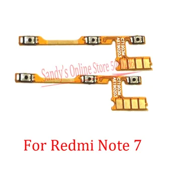 10 STK Power-Kontakten PÅ OFF Volume Side-Knappen Nede Flex Kabel Til Xiaomi Mi Redmi Note 7 Note7 Bind Side Knapper Flex Kabel