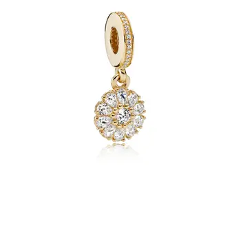 925 Sterling Sølv Charm Perler Snefnug Fløj Crown Eiffeltårnet Guld Bee-Perle-For Kvinder Diy Pandora Charm-Armbånd, Halskæde