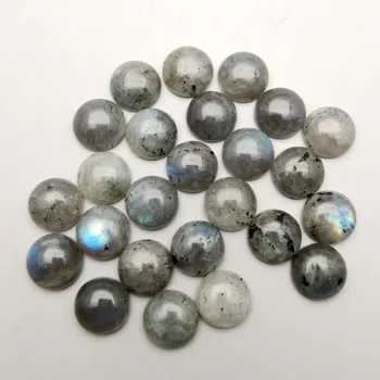 Mode ShimmerStone natursten 12mm Enkelt bue rundt cbochon perler til smykkefremstilling 24Pcs/masse Ring tilbehør uden hul