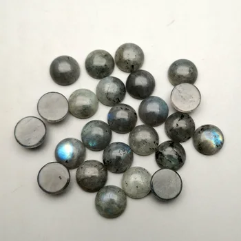 Mode ShimmerStone natursten 12mm Enkelt bue rundt cbochon perler til smykkefremstilling 24Pcs/masse Ring tilbehør uden hul