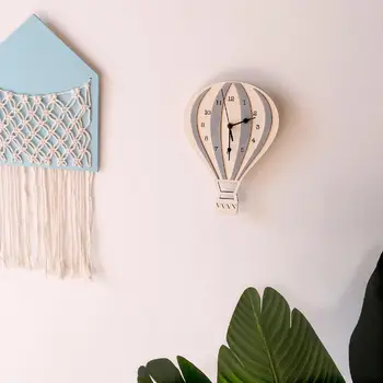 Enkel fashion style børn luftballon ur værelses søde vægur hjem dekoration