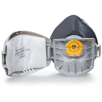 20pcs Filter Bomuld Respirator Halve Ansigt støvtæt Maske Anti Industri Byggeri Dis, Tåge Sikkerhed Gas Mask