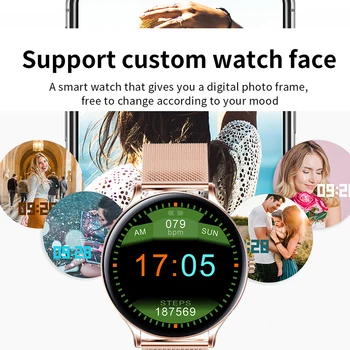 LIGE Nye Damer Smart ur med puls, blodtryk IP67 vandtæt sport watch Fitness tracker Til Ios Android-smartwatch