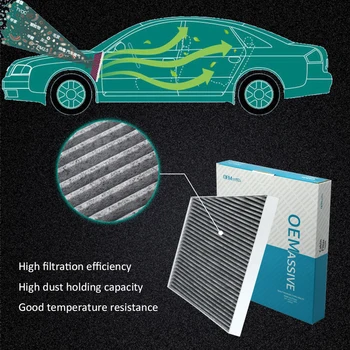Bil Aktiveret Carbon Pollen kabinefilteret For Mercedes-Benz E-Klasse W211 T-Model S211 CLS C219 2118300018 2118300218