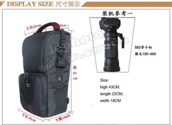 DSLR-Kamera Taske Teleobjektiv Pose Tilfælde Multifunktions-Boks for Tamron & Sigma 150-Nikon 600mm 200-500mm 300mm Canon 400 mm F5.6