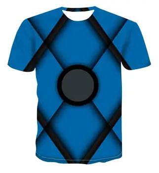 2020 alsidig 3D mænds åndbar behagelig t-shirt 3D geometri sommeren korte ærmer rund hals daglige afslappet T-shirt s-6xl