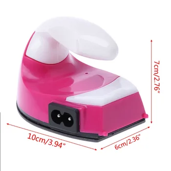 MEXI Bærbare Mini-Elektriske Strygejern DIY Håndværk Hot Pink Mini Nye Elektriske Strygejern