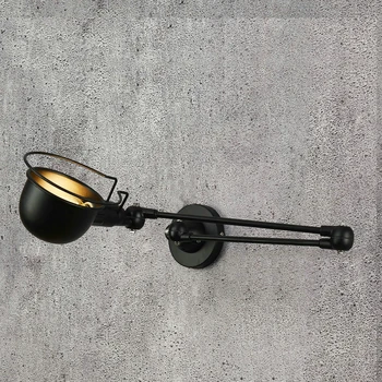 Vintage Justerbar Industriel Metal væglampe E14 Retro Land Stil Sconce Væg Lampe til Loft Bar Cafe Hjem Gangen