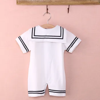 2020 Nyeste Ankomst Baby Boy Tøj Spædbarn Anker Sømand Romper Buksedragt Tøj til Nyt Tøj, 6-18M