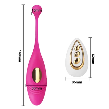 IKOKY Vaginal Stramme Øvelse 10 Speed Trådløs Fjernbetjening Vibrator Sex Legetøj til Kvinder Klitoris Stimulation Bærbare Dildo Vibrator