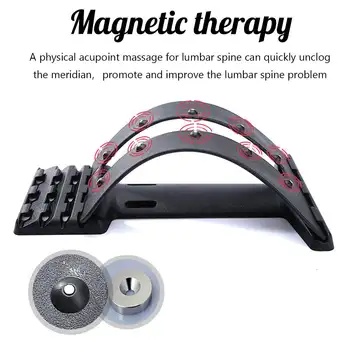 Magnetisk Tilbage Massageapparat Båre Udstyr Massage Værktøjer Strække Trænings-Og Lændestøtte Ryg Smertelindring Kropsholdning Corrector