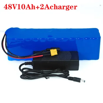 48v lithium-ion-batteri 48v 10Ah 1000w 13S3P Lithium-ion-Batteri Pack Til 54.6 v E-cykel El-cykel, Scooter med BMS+oplader