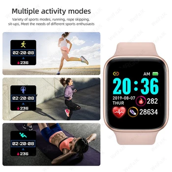 2021 Smartwatch Mænd Kvinder Bluetooth Smart Ur Blodtryk pulsmåler Til iPhone og Android-Sport Fitness Armbånd