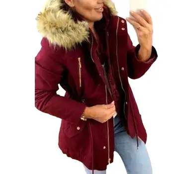 Vinteren 2019 nye Kvindelige Kvinder vinterfrakke Fortykkelse Bomuld Vinter Jakke Dame Outwear Parkacoats for Kvinder, Vinter
