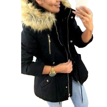 Vinteren 2019 nye Kvindelige Kvinder vinterfrakke Fortykkelse Bomuld Vinter Jakke Dame Outwear Parkacoats for Kvinder, Vinter