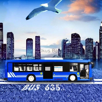 2019 RC Bil 6-Kanals 2,4 G Fjernbetjening Bus City Express med Høj Hastighed Én Tast Start-Funktionen Bus med Realistiske lyd og Lys