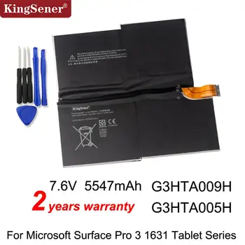 Kingsener G3HTA005H MS011301-PLP22T02 Laptop Batteri Til MICROSOFT SURFACE PRO 3 1631 G3HTA009H 1577-9700 med værktøjer