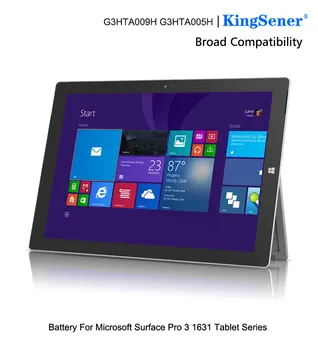 Kingsener G3HTA005H MS011301-PLP22T02 Laptop Batteri Til MICROSOFT SURFACE PRO 3 1631 G3HTA009H 1577-9700 med værktøjer