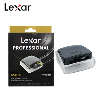 Oprindelige Lexar Professionel 2-i-1 USB 3.0 Kortlæser, Høj Hastighed, Dual-Slot Reader For SDHC, SDXC SD-Kort, CF-Kort