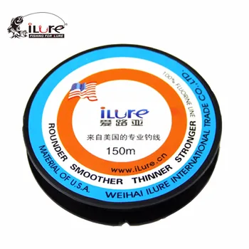 ILure Fluorocarbon fiskesnøre 150m 3 Farver 0.10-0.37 mm Monofil Karper Wire Leder Linje Flydende Linha De Pesca Peche