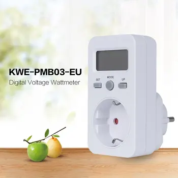 KWE-PMB03 Stikkontakten Digital Spænding Wattmeter Strømforbrug Watt Energi Meter AC Elektricitet Analyzer Overvåger Salg