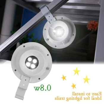 2V 4 LED Solar Powered Rendestenen Lys, Sol-Panel Og Plast Sol Genopladelige Udendørs Lys/Haven/Gården/Mur/Hegn Gade Lampe