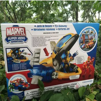 30cm Marvel Avengers superhelte Iron Man, Wolverine Model Flyvemaskine Spiderman Redde Rumskib PVC-Action Figur Legetøj Drenge Gaver