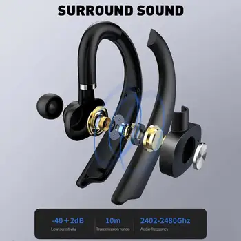 Nye Trådløse Hængende Øre Indre Øre Bluetooth Sports Headset In-Ear Ultra-Lang Rækkevidde Bluetooth-Headset