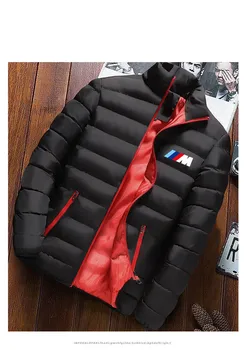 2020 ny mænds vinter varm BMW varme jakke smart termostat solid farve hood varme tøj vandtæt varm jakke