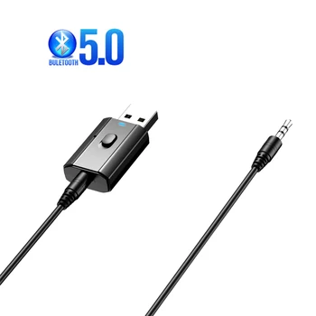 4 i 1 Bluetooth-5.0-adapter driver-gratis håndfri opkald Bluetooth-modtager Bluetooth-senderen 3,5 mm AUX adapter til pc