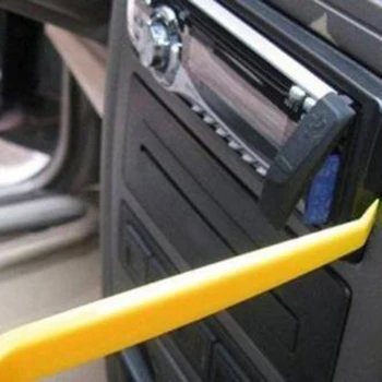 DIY Bil Trim Fjernelse Dashboard 4stk Radio krop Lirke Polstring Installer Støbning Sæt Bilen Klip Remover Tool