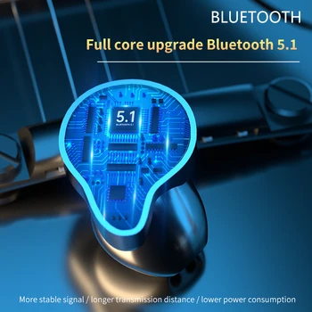 TWS Bluetooth Hovedtelefoner Touch Kontrol Trådløse Hovedtelefoner med Mikrofon, Hovedtelefon Hifi Ørestykket til Iphone Samsung Telefon