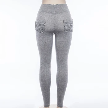 Kvinder Yoga Bukser mujer Fitnesscenter Leggings Push Up Fitness Tights Kvindelige Casual Bukser Lomme Med Høj Talje Jogger Sport pants